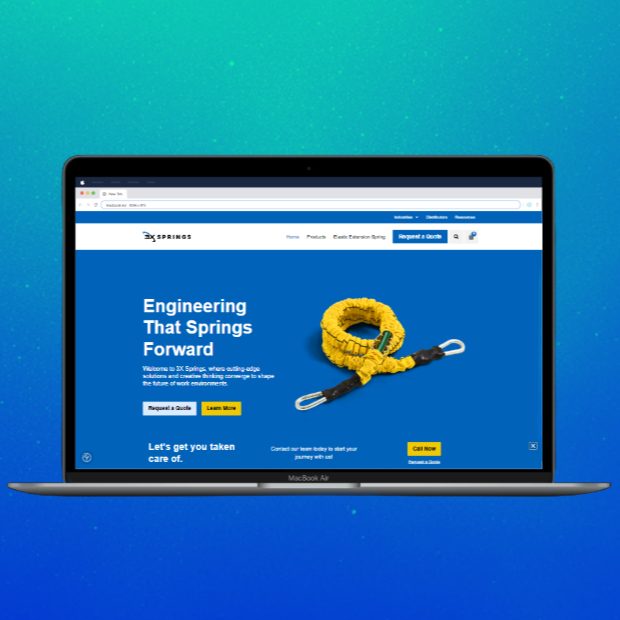 3X Springs website - built by Bytespark Digital